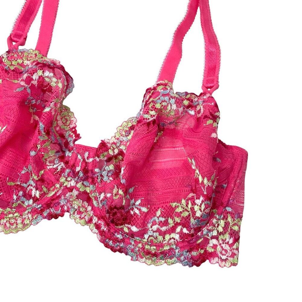 Wacoal Embrace Lace Underwire Bra Size 36D pink - Picture 2 of 8